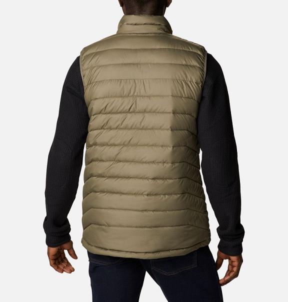 Columbia Powder Lite Vest Green For Men's NZ96852 New Zealand